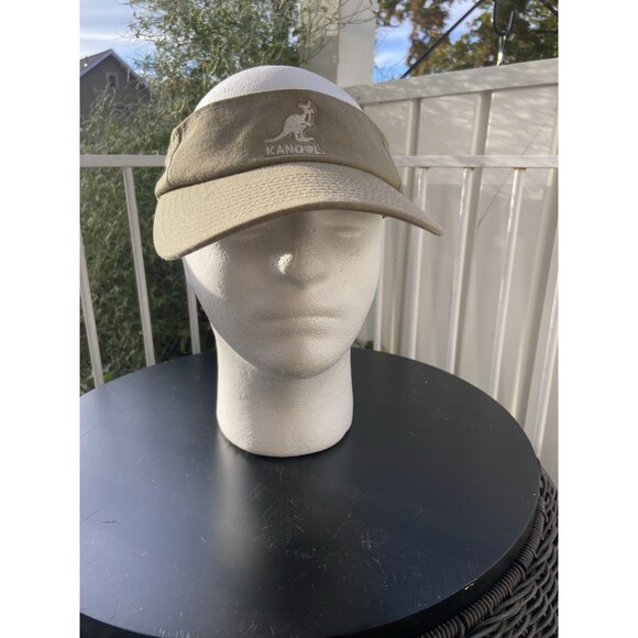 Kangol Cotton Twill Visor – Beige Khaki Adjustable - Picture 3 of 16